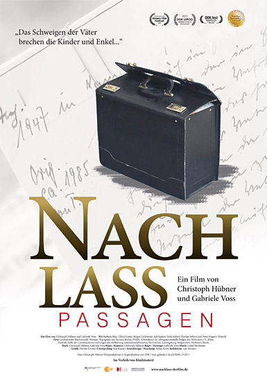 Filmplakat von "Nachlass - Passagen" (2019); Quelle: Film Kino Text, DFF