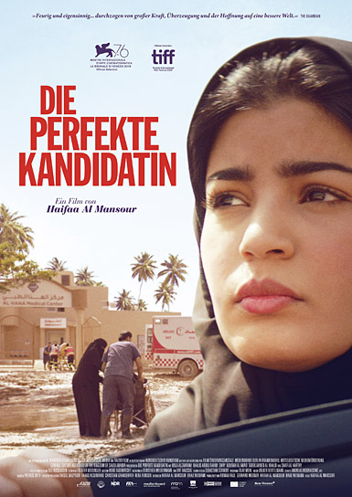Filmplakat von "Die perfekte Kandidatin" (2019); Quelle: Neue Visionen Filmverleih, DFF
