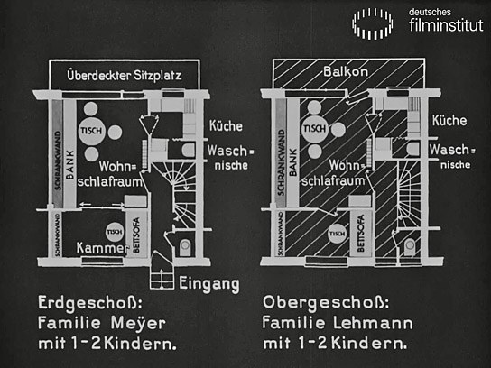 Screenshot aus "Die Frankfurter Kleinstwohnung" (1928); Quelle: DFF