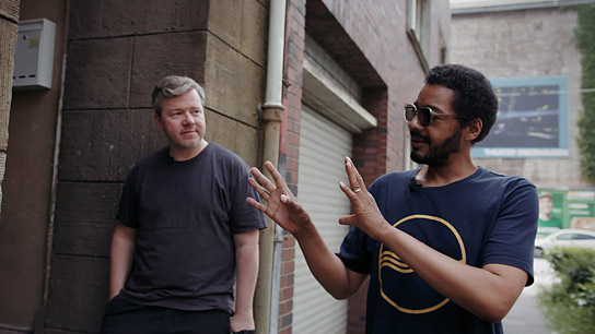 Aphroe, Wiz (v.l.n.r.) in "We Almost Lost Bochum - Die Geschichte von RAG" (2019); Quelle: mindjazz pictures, DFF