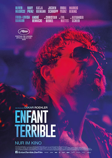 Filmplakat von "Enfant Terrible" (2020); Quelle: Weltkino Filmverleih, DFF