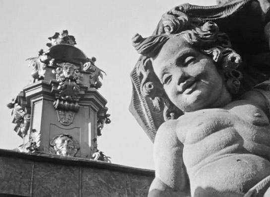 Screenshot aus "Barock im Wiederaufbau" (1952); Quelle: SLUB Dresden, © SLUB Dresden, Filmverband Sachsen (Dresden), Hirsch Film (Dresden)