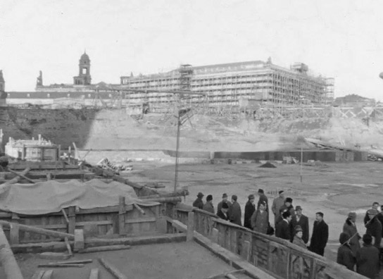 Screenshot aus "Dokumentation 1966/1967: Dresden, Rossendorf, Radebeul, Radeburg" (1967); Quelle: SLUB Dresden, © SLUB Dresden, Filmverband Sachsen (Dresden), Hirsch Film (Dresden)