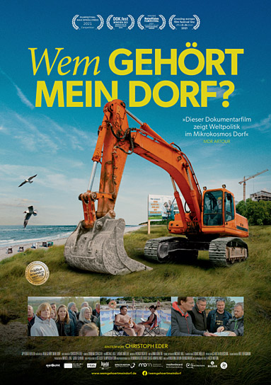Filmplakat von "Wem gehört mein Dorf?" (2020); Quelle: JIP Film und Verleih, DFF