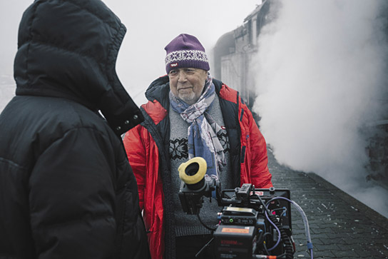 Joseph Vilsmaier bei den Dreharbeiten zu "Der Boandlkramer und die ewige Liebe" (2019); Quelle: LEONINE Distribution, DFF, © Perathon Medien GmbH