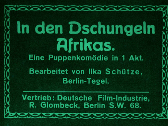 Screenshot aus "In den Dschungeln Afrikas" (1924); Quelle: DFF