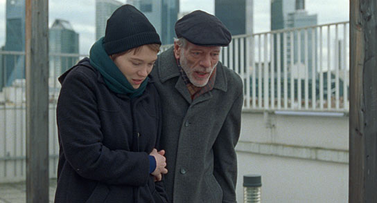 Léa Seydoux, Pascal Greggory (v.l.n.r.) in "An einem schönen Morgen" (2022)
