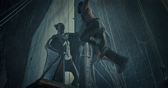 Javier Botet, Corey Hawkins (v.l.n.r.) in "Die letzte Fahrt der Demeter" (2023) Javier Botet, Corey Hawkins (v.l.n.r.) in "Die letzte Fahrt der Demeter" (2023)