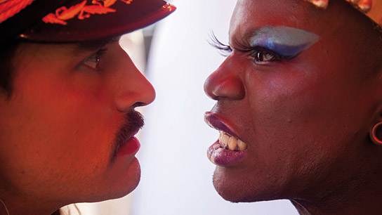 Tchivett, Bishop Black (v.l.n.r.) in "Captain Faggotron Saves the Universe"