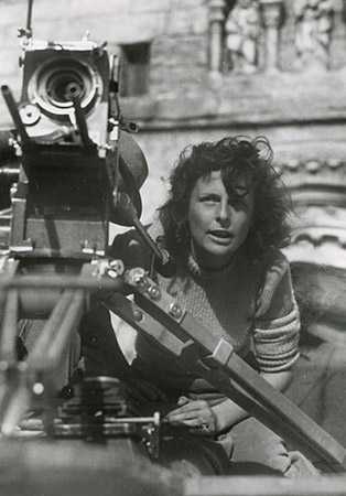 Leni Riefenstahl bei den Dreharbeiten zu "Tiefland" (1944/1953)