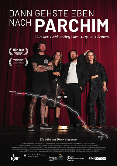 Filmplakat von "Dann gehste eben nach Parchim - Von der Leidenschaft des jungen Theaters" (2023) Filmplakat von "Dann gehste eben nach Parchim - Von der Leidenschaft des jungen Theaters" (2023)