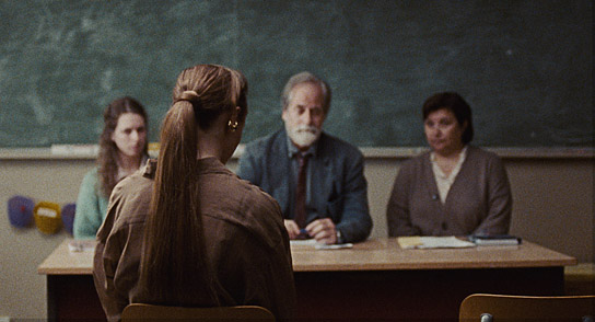 Thea Lambrechts Vaulen, Renate Reinsve, Øystein Røger, Vera Veljovic (v.l.n.r.) in "Armand" (2024)