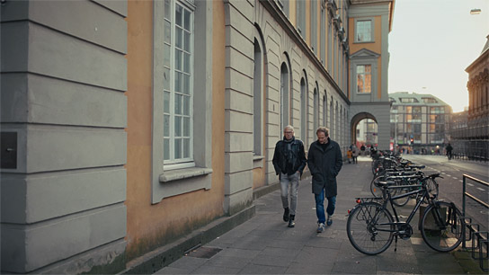 Rainer Pause, Aljoscha Pause (v.l.n.r.) in "Fritz Litzmann, mein Vater und ich" (2025)