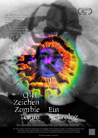 Filmplakat von "QRT: Zeichen, Zombie, Teqno - Ein Nekrolog" (2024)