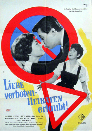Filmplakat von "Liebe verboten - Heiraten erlaubt" (1959)