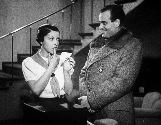 Jenny Jugo, Enrico Benfer in "... heute Abend bei mir!" (1934); Quelle: DFF/Kineos Sammlung