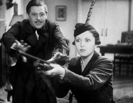 Paul Hörbiger, Jenny Jugo in "... heute Abend bei mir!" (1934); Quelle: DFF/Kineos Sammlung