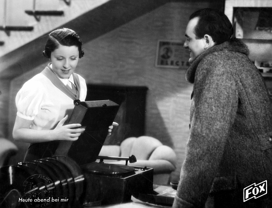 Jenny Jugo, Enrico Benfer in "... heute Abend bei mir!" (1934); Quelle: DFF/Kineos Sammlung