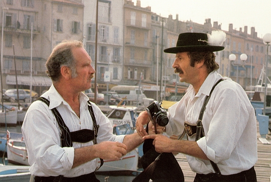 Drei Lederhosen in St. Tropez