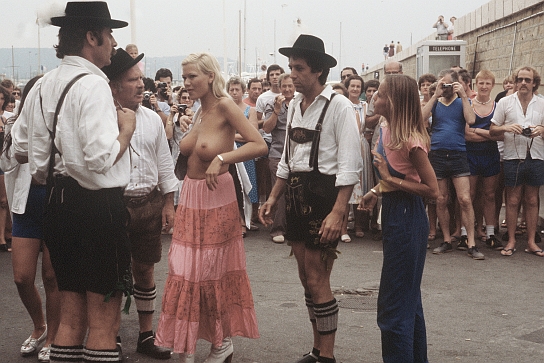 Drei Lederhosen in St. Tropez