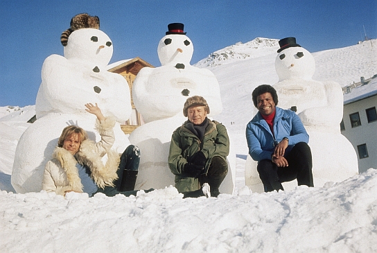 Drei Männer im Schnee