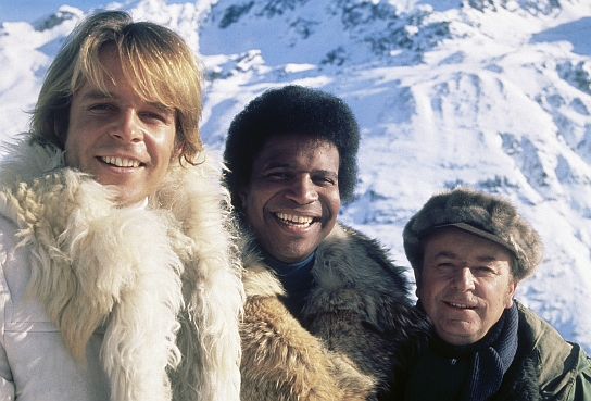 Drei Männer im Schnee