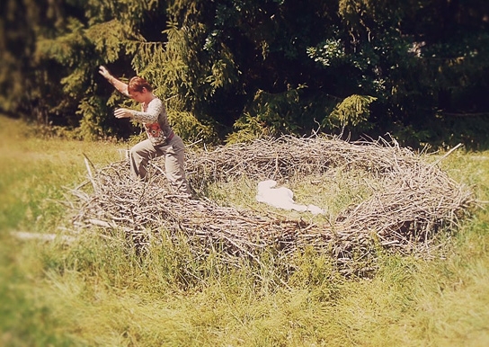 Birgit Kaiser in "Ursprung"; Quelle: Werner Biedermann, © Werner Biedermann