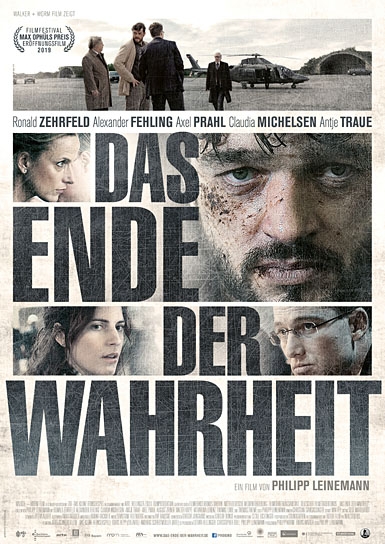 Filmplakat von "Das Ende der Wahrheit" (2018); Quelle: Prokino Filmverleih, DIF, © 2019 PROKINO Filmverleih GmbH