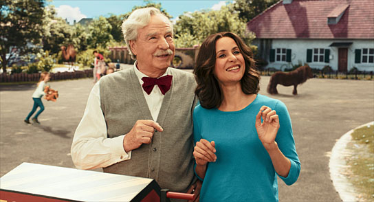 Friedrich von Thun, Liane Forestieri in "Benjamin Blümchen" (2019); Quelle: StudioCanal, DFF, © StudioCanal GmbH