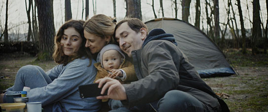 Emma Mathilde Floßmann, Julia Becker, Till Wonka (v.l.n.r.) in "Nachthall" (2018); Quelle: Filmfestival Max Ophüls Preis 2019, © Filmuniversität Babelsberg KONRAD WOLF