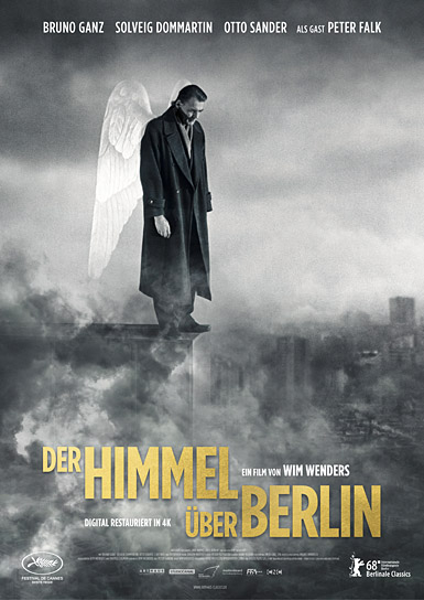 Filmplakat der restaurierten Fassung von "Der Himmel über Berlin" (1987/2018); Quelle: StudioCanal, DFF, © (Foto) Wim Wenders Stiftung 2017