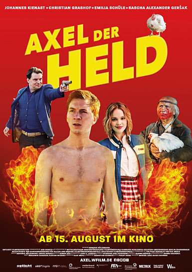 Filmplakat von "Axel, der Held" (2017); Quelle: W-Film, DFF