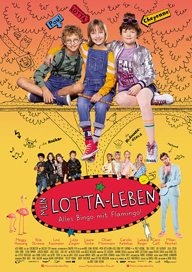 Filmplakat von "Mein Lotta-Leben - Alles Bingo mit Flamingo!" (2019); Quelle: Wild Bunch Germany, DFF, © Wild Bunch Germany