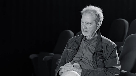 Edgar Reitz in "800 Mal Einsam - Ein Tag mit dem Filmemacher Edgar Reitz" (2019); Quelle: Portrait Me, © Anna Hepp/Portrait Me