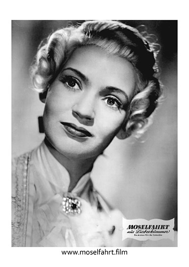 Renate Mannhardt in "Moselfahrt aus Liebeskummer" (1953); Quelle: Seitz GmbH Filmproduktion, © 2019 Seitz GmbH Filmproduktion