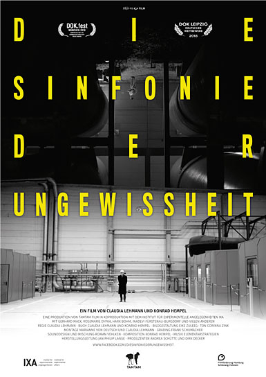 Filmplakat von "Die Sinfonie der Ungewissheit" (2018); Quelle: déjà-vu Film, DFF, © déjà-vu Film