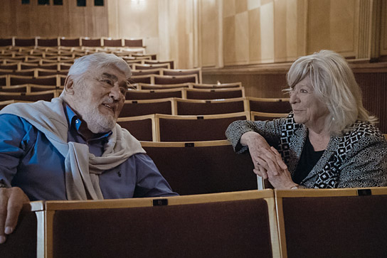 Mario Adorf, Margarethe von Trotta in "Es hätte schlimmer kommen können - Mario Adorf" (2019)