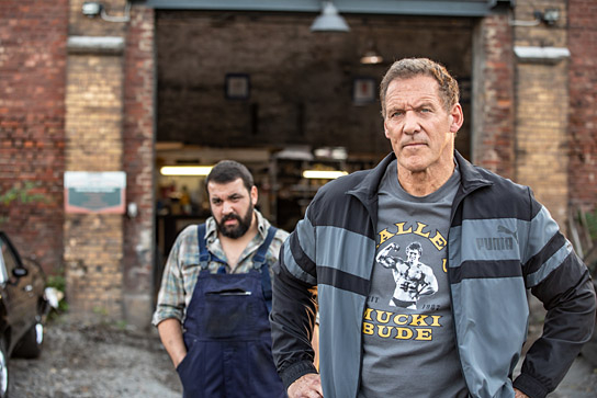 Ralf Moeller (rechts) in "Der letzte Bulle" (2019); Quelle: Warner Bros. Pictures Germany, DFF, © 2019 Westside, Warner Bros. Ent., Tom Trambow
