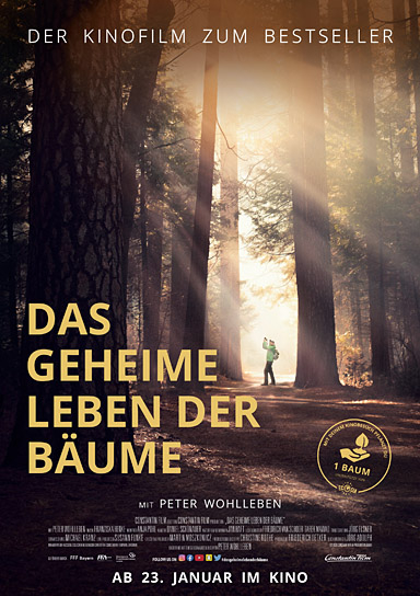 Filmplakat von "Das geheime Leben der Bäume" (2019); Quelle: Constantin Film Verleih, DFF, © 2019 Constantin Film Verleih GmbH