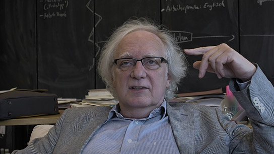 Claus Leggewie in "Nachlass - Passagen" (2019); Quelle: Film Kino Text, DFF