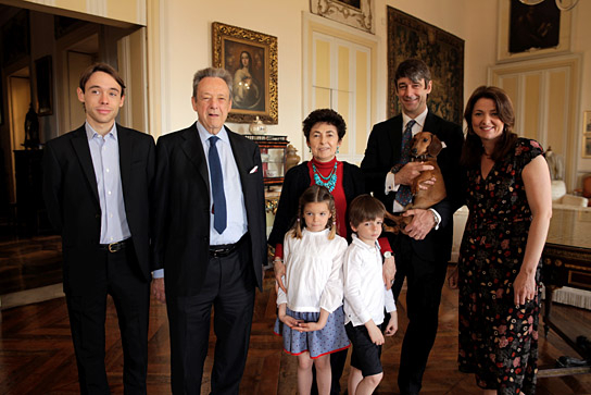 Familie Lanza Tomasi in "Die Geburt des Leoparden" (2018); Quelle: Filmwelt, DFF, © Gioacchino Lanza Tomasi, FILMWELT