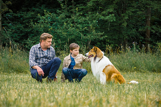 Sebastian Bezzel, Nico Marischka (v.l.n.r.) in "Lassie - Eine abenteuerliche Reise" (2020); Quelle: Warner Bros. Pictures Germany, DFF, © 2019 Tom Trambow, Warner Bros. Ent. 