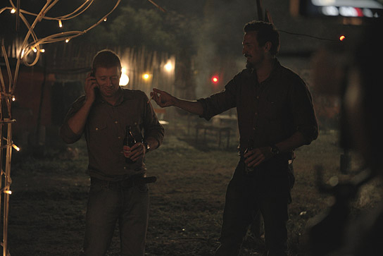 Aksel Hennie, Tobias Santelmann (v.l.n.r.) in "Congo Murder" (2018); Quelle: Real Fiction Filmverleih, DFF