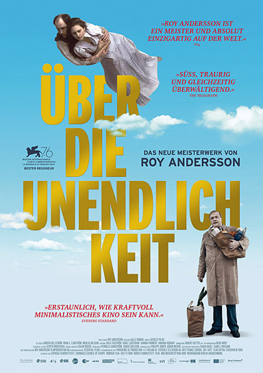 Filmplakat von "Über die Unendlichkeit" (2019); Quelle: Neue Visionen Filmverleih, DFF