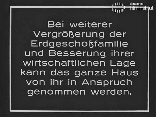Screenshot aus "Die Frankfurter Kleinstwohnung" (1928); Quelle: DFF