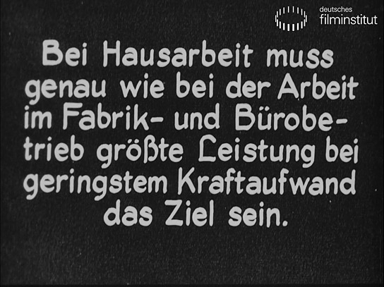 Screenshot aus "Die Frankfurter Küche" (1927); Quelle: DFF