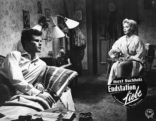 Horst Buchholz, Edith Elmay in "Endstation Liebe" (1958)