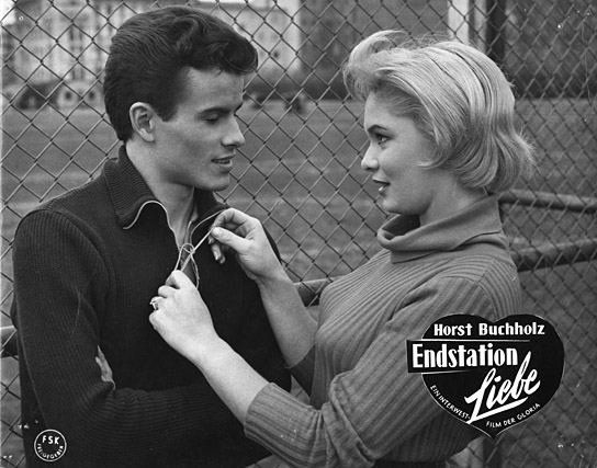 Horst Buchholz, Edith Elmay in "Endstation Liebe" (1958)