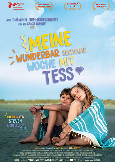 Filmplakat von "Meine wunderbar seltsame Woche mit Tess" (2019); Quelle: Farbfilm Verleih, DFF