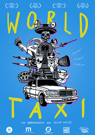 Filmplakat von "World Taxi" (2019); Quelle: JIP Film und Verleih, DFF